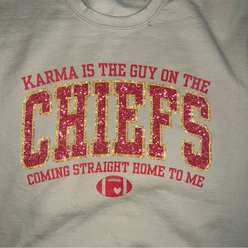 Karma Chiefs Graphic Sweatshirt Size Medium